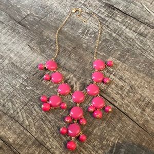 J.Crew Authentic Bauble Necklace Pink
